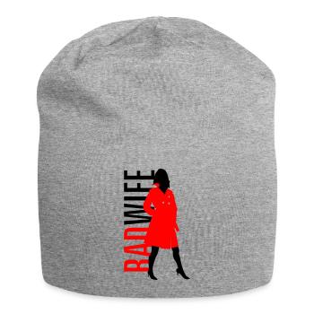 Bad Wife - Jersey-Beanie - Grau meliert - Vorne