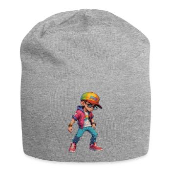 Cool Young Teen Boy - Jersey Beanie - heather grey - Front