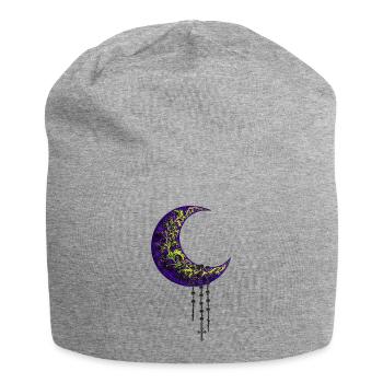 Mondsichel, Gothic motiv, schlafzimmer deko - Jersey-Beanie - Grau meliert - Vorne