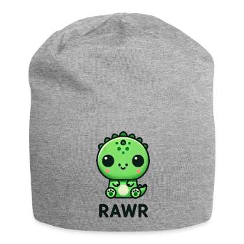 Mignon Dino T-Rex Chibi Rawr - Bonnet en jersey - gris chiné - Devant
