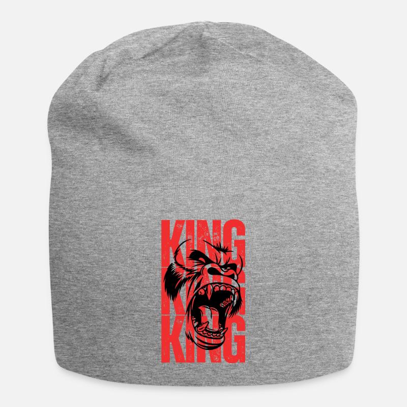 King Gorilla - Jersey Beanie - heather grey