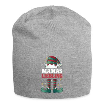 Le préféré de Maman de Noël - Bonnet en jersey - gris chiné - Devant