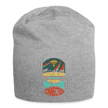 Safari Afrika serengeti wildlife savanne Tiere - Jersey-Beanie - Grau meliert - Vorne