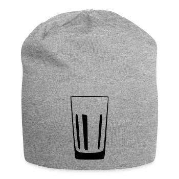 Glas Gastronomie Barkeeper Geschenk - Jersey-Beanie - Grau meliert - Vorne