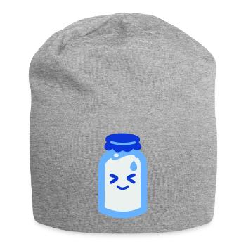 Sanshoku - Milch - Jersey-Beanie - Grau meliert - Vorne