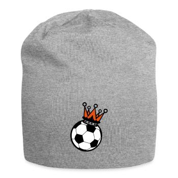 couronne roi football 1 - Bonnet en jersey - gris chiné - Devant