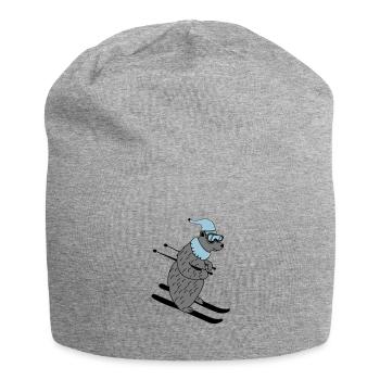 ski baer 02 - Jersey-Beanie - Grau meliert - Vorne