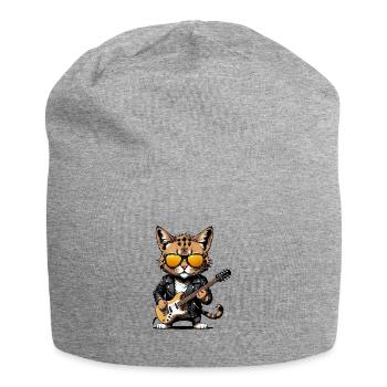 Cat Rocker Cat HardRock Gift - Bonnet en jersey - gris chiné - Devant