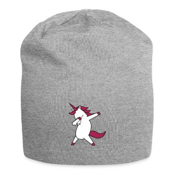 tamponner la licorne - Bonnet en jersey - gris chiné - Devant