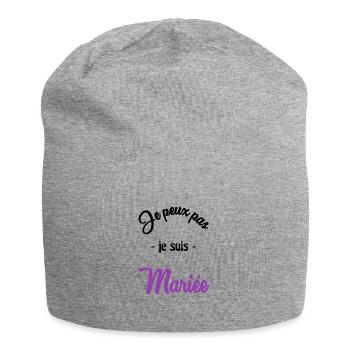 MARIEE - Bonnet en jersey - gris chiné - Devant