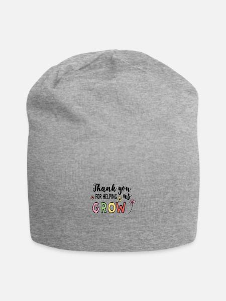 Erzieherin - Jersey-Beanie - Grau meliert