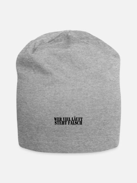 Fußball Kreisliga Libero Verteidiger Geschenkidee - Jersey-Beanie - Grau meliert