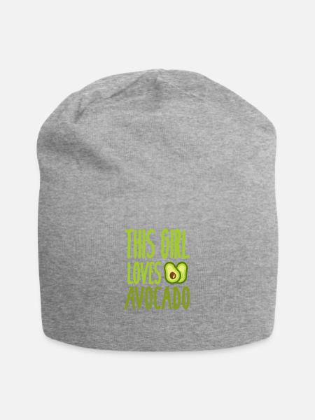 Avocado - Jersey-Beanie - Grau meliert
