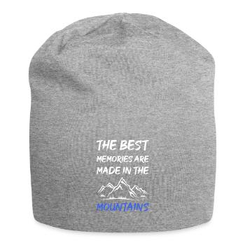 faites dans les meilleurs souvenirs sont faites dans le moun - Bonnet en jersey - gris chiné - Devant
