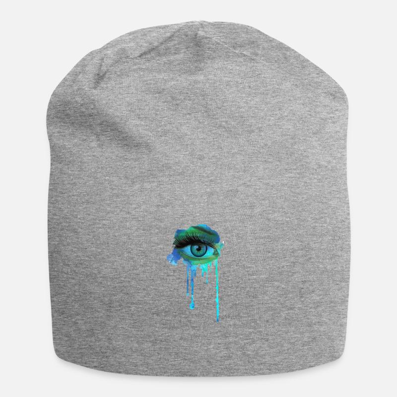 Eyes - Jersey Beanie - heather grey