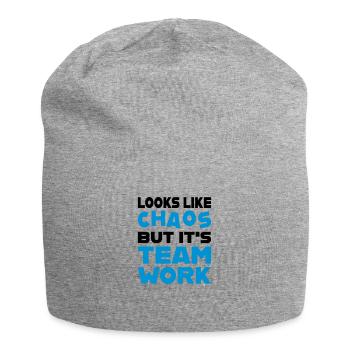 Teamwork - Jersey-Beanie - Grau meliert - Vorne