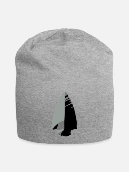 flint arrowhead indian - Jersey Beanie - heather grey