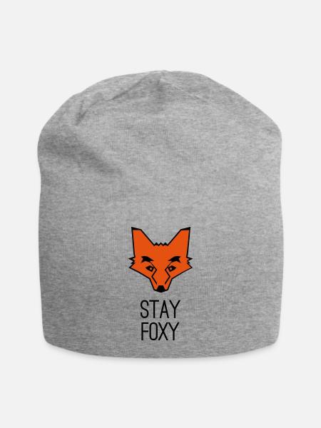 Fuchs stay foxy fox - Jersey-Beanie - Grau meliert