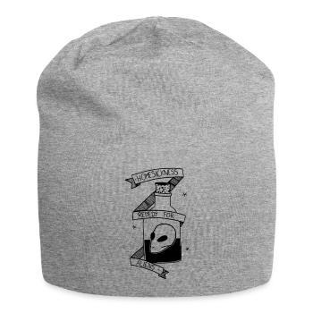 Bottle alien head - Jersey Beanie - heather grey - Front