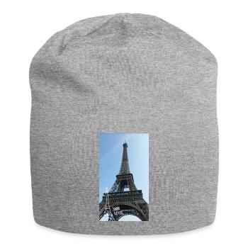 Eiffelturm Frankreich Paris Foto Geschenk Idee - Jersey-Beanie - Grau meliert - Vorne