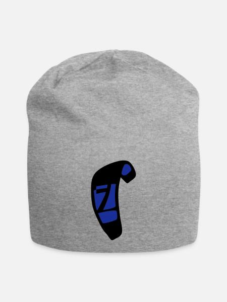 kite_n7_vec_2 de - Jersey-Beanie - Grau meliert