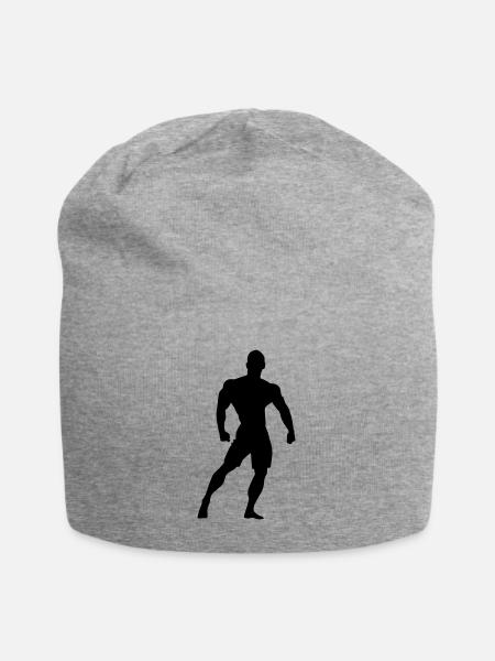 muskel mann - Jersey-Beanie - Grau meliert