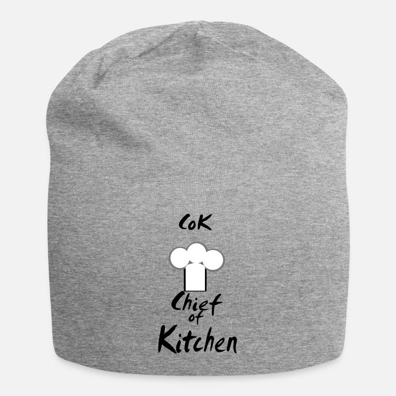 Chefkoch - Jersey-Beanie - Grau meliert