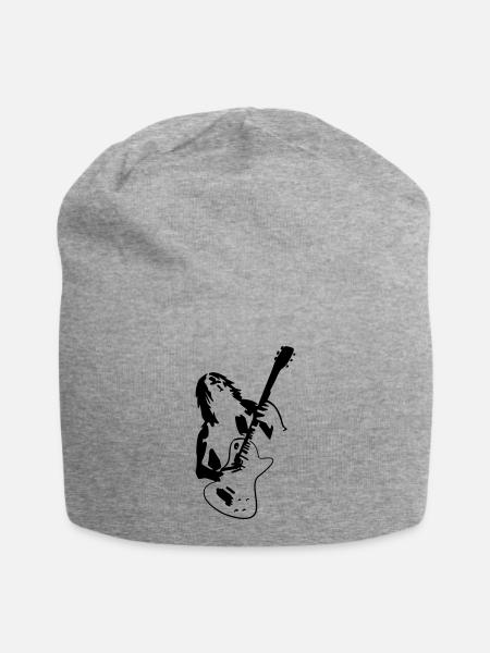Hard Rock Musik Tribal - Jersey-Beanie - Grau meliert