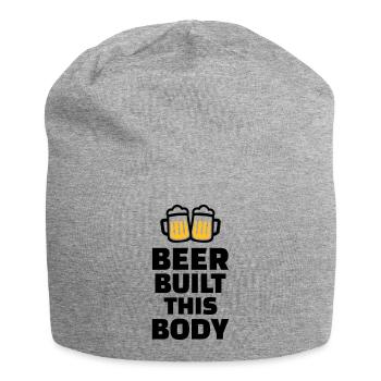 Beer built this body - Jersey Beanie - heather grey - Front