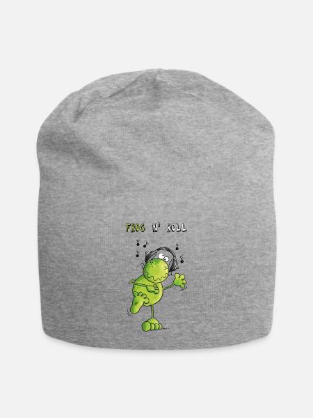 Frog n' Roll - Jersey-Beanie - Grau meliert
