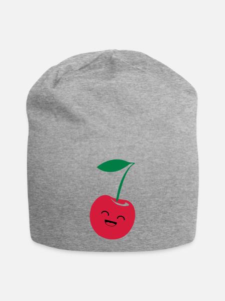 lustige_kirsche - Jersey-Beanie - Grau meliert