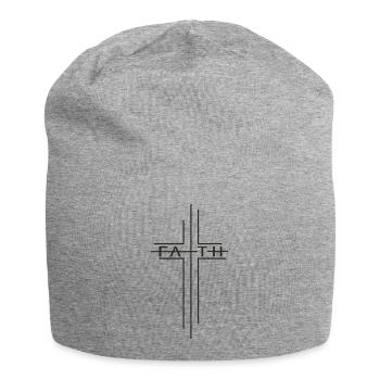 Foi - Bonnet en jersey - gris chiné - Devant