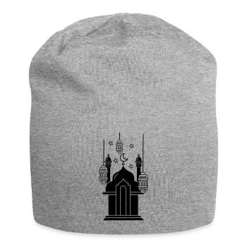 Lumières et étoiles de mosquée - Bonnet en jersey - gris chiné - Devant