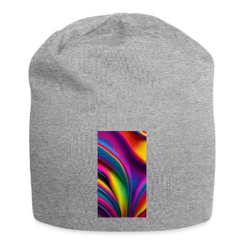Explosion de couleurs de l’abstraction - Bonnet en jersey - gris chiné - Devant