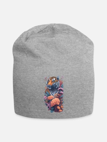 Tiger - Jersey-Beanie - Grau meliert
