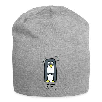 Pingouin au régime - Bonnet en jersey - gris chiné - Devant
