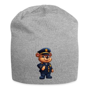 Policier de l’ours - Bonnet en jersey - gris chiné - Devant