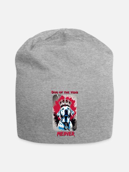 dog of the year - Jersey-Beanie - Grau meliert