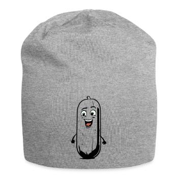 Bande dessinée Concombre - Bonnet en jersey - gris chiné - Devant