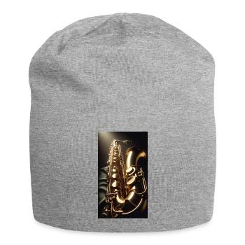 Saxophone - Jersey Beanie - heather grey - Front
