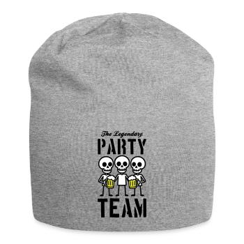 Skelett Bier Party Team - Jersey-Beanie - Grau meliert - Vorne