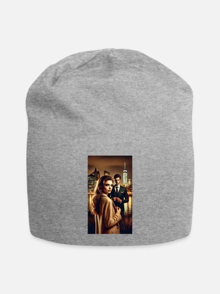 Mehr_als_Du - Jersey-Beanie - Grau meliert