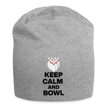 KEEP CALM AND BOWL, STRIKE MEISTER! PIN SNIPER - Jersey-Beanie - Grau meliert - Vorne