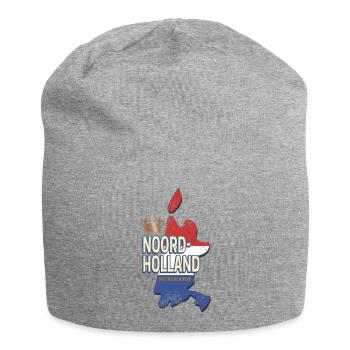 Carte des Pays-Bas de Hollande Souvenir Hollande - Bonnet en jersey - gris chiné - Devant
