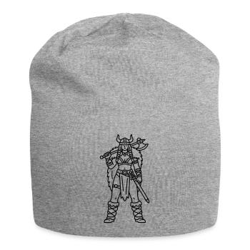 viking wife - Jersey Beanie - heather grey - Front