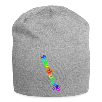 REVOLUTION (Rainbow) - Jersey Beanie - heather grey - Front