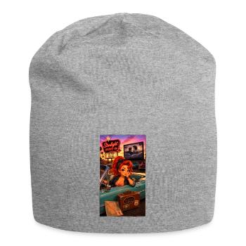 Ginger Pin-up Drive-In Retro-Auto 50s – Kek-Ina - Jersey-Beanie - Grau meliert - Vorne