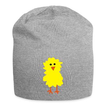 Küken - Jersey-Beanie - Grau meliert - Vorne