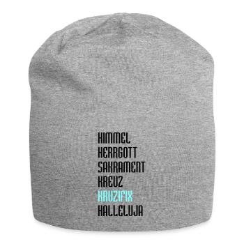 Bayrisch Fluchen - Jersey-Beanie - Grau meliert - Vorne