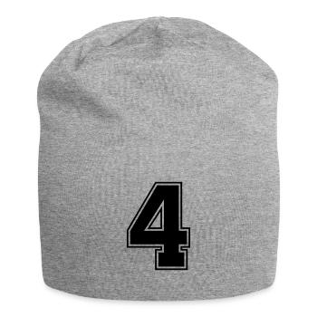 4 - Jersey Beanie - heather grey - Front